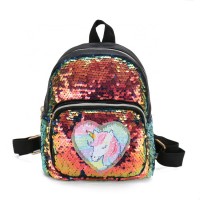 Wholesale Hot sell High Quality Custom Sequin Glitter Unicorn Backpack