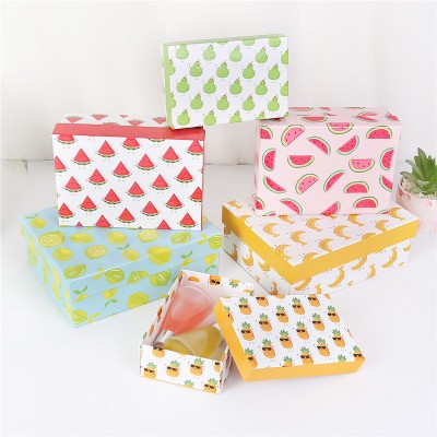 Factory Prining Fruit Colourful Luxury Banana Custom Made Paper Gift Box Set